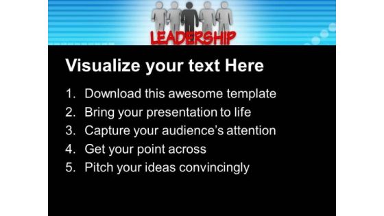 Believe In Leadership Concept PowerPoint Templates Ppt Backgrounds For Slides 0613