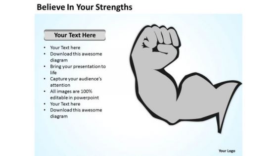 Belive In Your Strengths Ppt How Write A Business Plan PowerPoint Slides