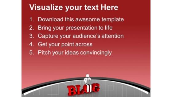 Benefits Of Business Blogging PowerPoint Templates Ppt Backgrounds For Slides 0613