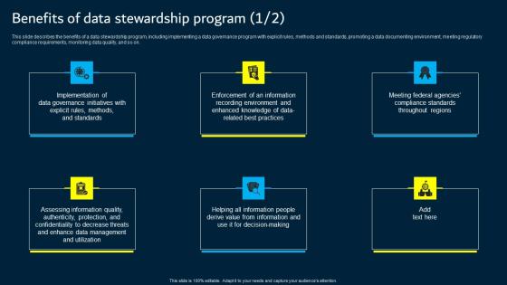 Benefits Of Data Stewardship Program Data Custodianship Themes Pdf