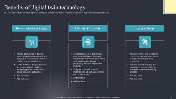 Benefits Of Digital Twin Industrial Transformation Using Digital Twin Infographics Pdf