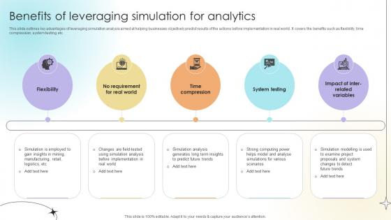 Benefits Of Leveraging Simulation For Analytics Data Analytics SS V