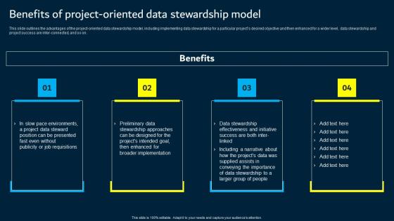 Benefits Of Project Oriented Data Stewardship Model Data Custodianship Sample Pdf