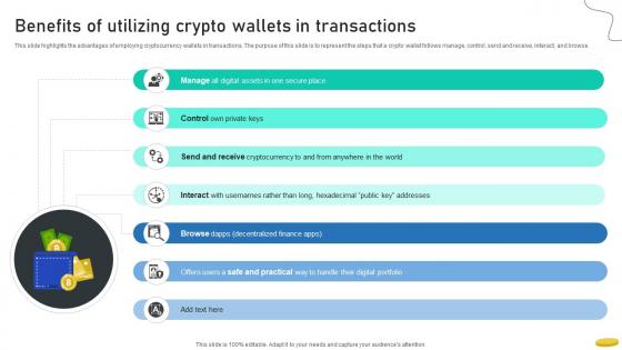Benefits Of Utilizing Crypto Wallets In Transactions Cryptocurrency Management With Blockchain