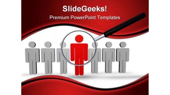 Best Employee Search People PowerPoint Background And Template 1210