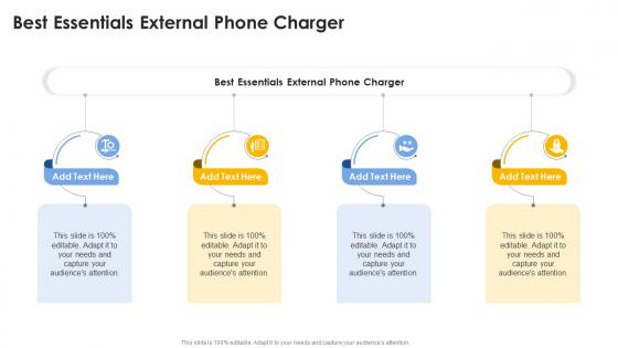 Best Essentials External Phone Charger In Powerpoint And Google Slides Cpb