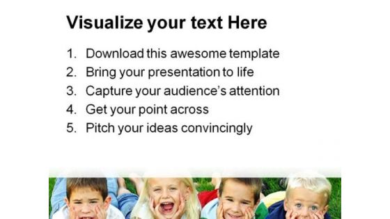 Best Friends Children PowerPoint Themes And PowerPoint Slides 0411