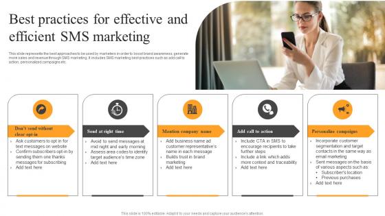 Best Practices For Effective Efficient Text Message Advertising Solutions Enhancing Formats Pdf