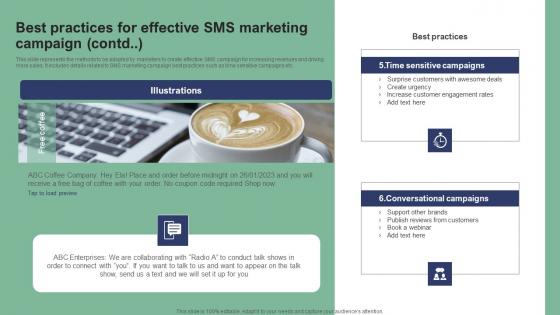 Best Practices For Effective SMS Marketing Campaign Text Message Marketing Strategies Portrait Pdf