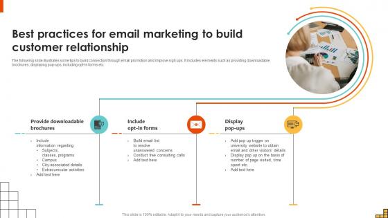 Best Practices For Email Marketing To Build Customer Running Marketing Campaigns Strategy SS V