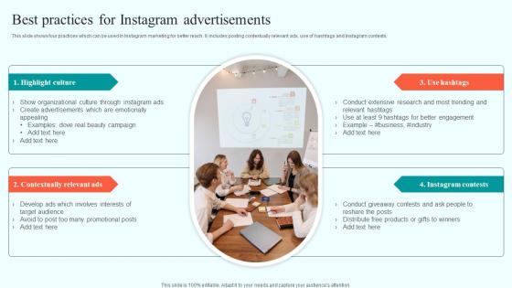 Best Practices For Instagram Advertisements Online Advertising Solutions Ideas Pdf