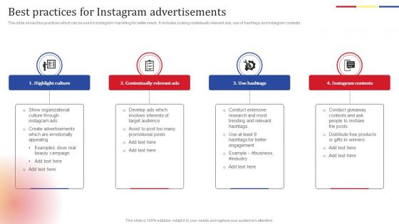 Best Practices For Instagram Social Media Platform Advertising To Enhance Brand Awareness Guidelines Pdf