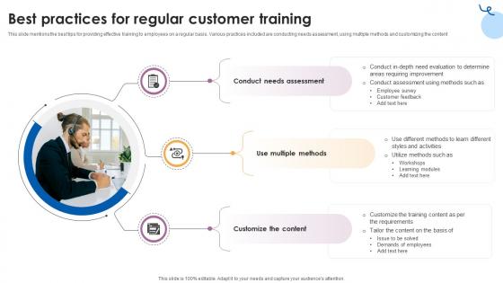 Best Practices For Regular Customer Training Customer Service Training Ppt Presentation Best Practices For Regular Customer Training Customer Service Training Ppt Presentation