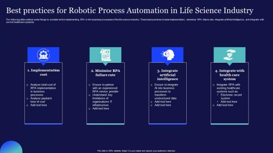 Best Practices For Robotic Process Automation In Life Science Industry Themes Pdf
