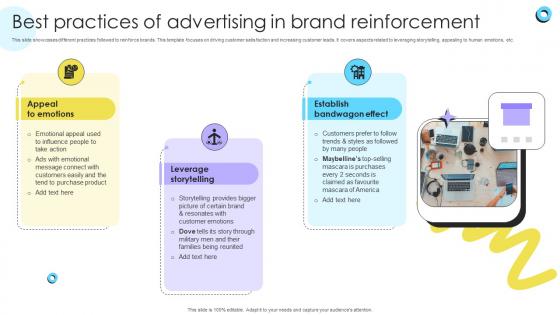 Best Practices Of Advertising In Brand Reinforcement Encouraging Repetitive Customer Purchase Ppt Slide Best Practices Of Advertising In Brand Reinforcement Encouraging Repetitive Customer Purchase Ppt Slide