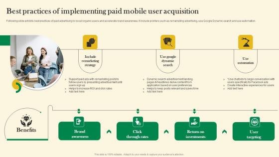 Best Practices Of Implementing Paid Mobile User Acquisition Online Customer Acquisition Pictures Pdf