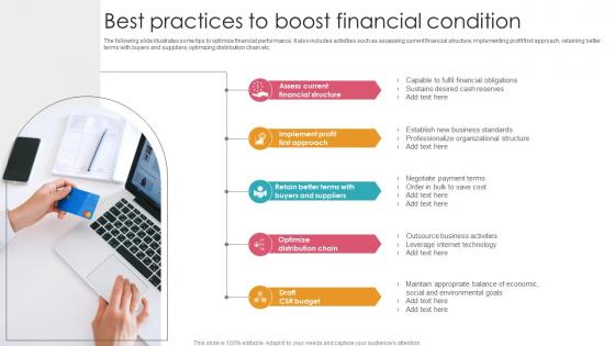 Best Practices To Boost Financial Condition Brochure Pdf