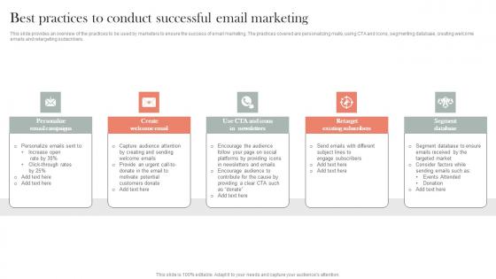 Best Practices To Conduct Successful Email Marketing Efficient Nonprofit Marketing Download Pdf