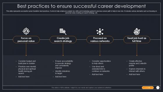 Best Practices To Ensure Successful Career Development PPT Sample SS Best Practices To Ensure Successful Career Development PPT Sample SS