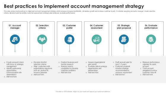 Best Practices To Implement Account Management Strategy PPT Template SS Best Practices To Implement Account Management Strategy PPT Template SS