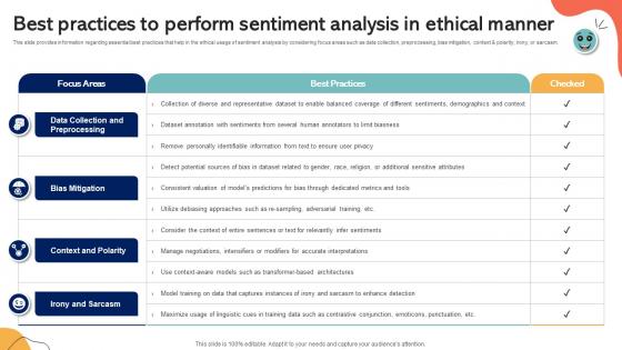 Best Practices To Perform Sentiment Analysis In Ethical Emotionally Intelligent Insights Leveraging AI SS V
