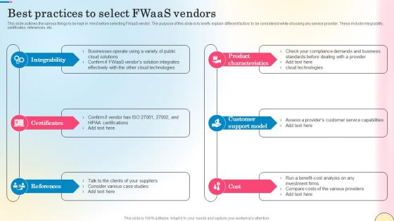 Best Practices To Select Fwaas Vendors Network Security Ideas Pdf