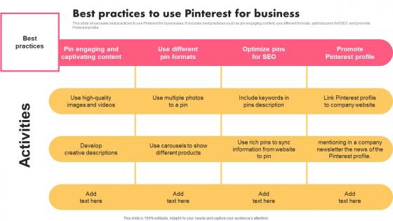 Best Practices To Use Pinterest Music Industry Marketing Plan To Enhance Brand Image Background Pdf