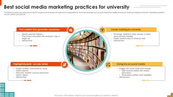 Best Social Media Marketing Practices For University Running Marketing Campaigns Strategy SS V Best Social Media Marketing Practices For University Running Marketing Campaigns Strategy SS V