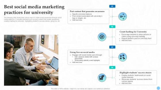 Best Social Media Marketing Practices Higher Education Ppt Example Strategy SS V Best Social Media Marketing Practices Higher Education Ppt Example Strategy SS V