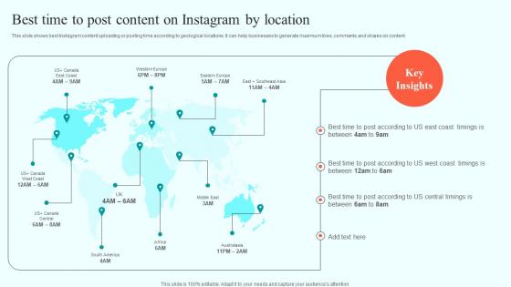 Best Time To Post Content On Instagram By Location Online Advertising Solutions Topics Pdf