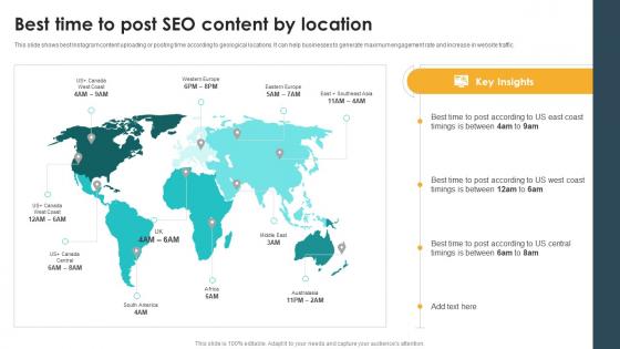 Best Time To Post Seo Content By Location Seo Content Plan To Drive Strategy SS V