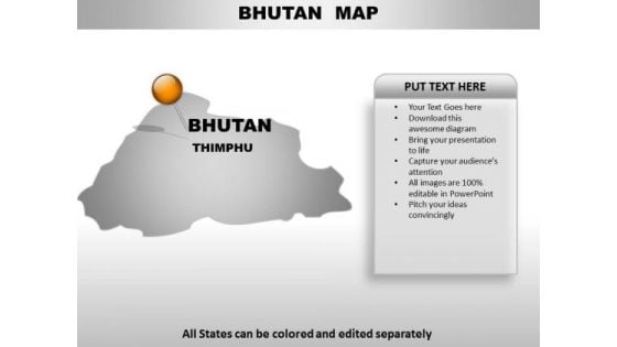 Bhutan Country PowerPoint Maps Bhutan Country PowerPoint Maps