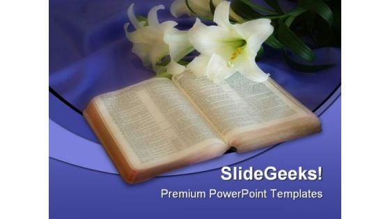 Bible01 Religion PowerPoint Template 0610