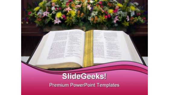 Bible02 Religion PowerPoint Template 0610