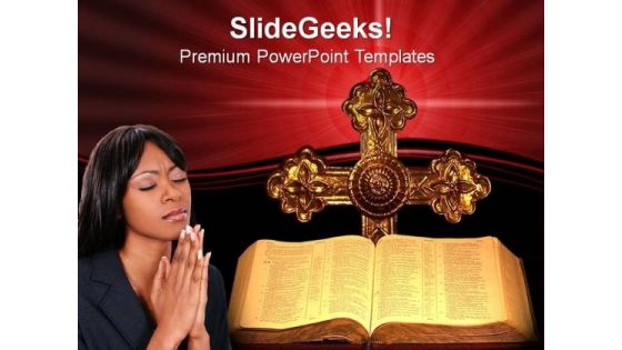 Bible And Cross Church PowerPoint Templates And PowerPoint Themes 0812