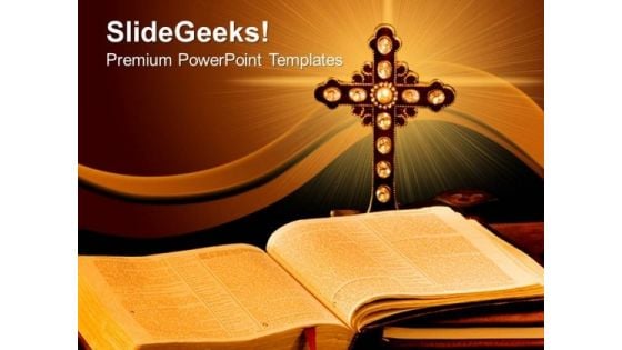 Bible Cross Church PowerPoint Templates And PowerPoint Themes 0712