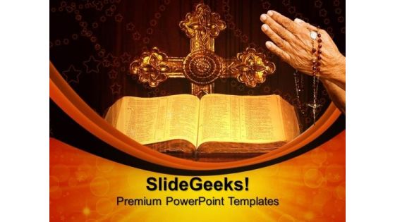Bible Pray Chruch PowerPoint Templates And PowerPoint Themes 0912