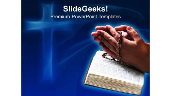 Bible Prayers Church PowerPoint Templates And PowerPoint Themes 0712