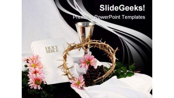 Bible Religion PowerPoint Template 1010