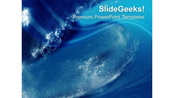 Big Changes Shown By Sea Tides Business Risk PowerPoint Templates Ppt Backgrounds For Slides 0413