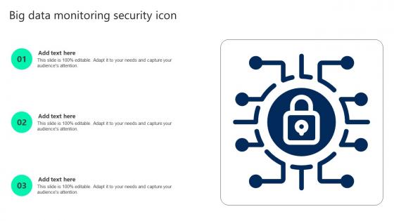 Big Data Monitoring Security Icon Download pdf