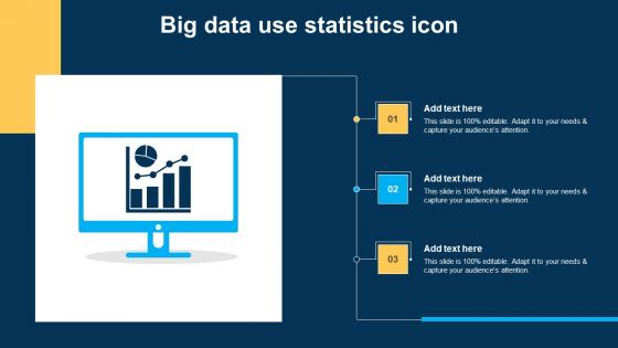 Big Data Use Statistics Icon Ppt Ideas Layouts pdf