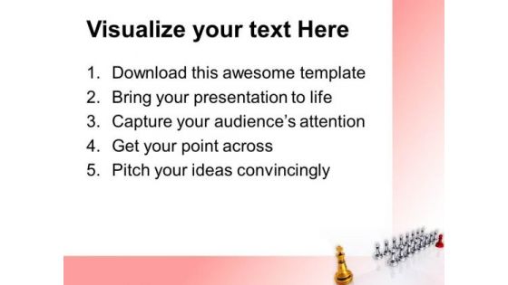 Big Golden King Leadership PowerPoint Templates And PowerPoint Themes 1012