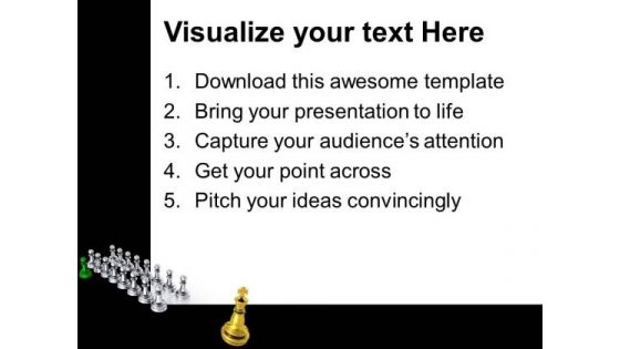 Big Golden King Teamwork PowerPoint Templates And PowerPoint Themes 0912