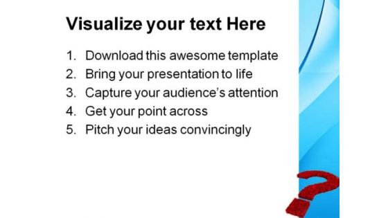 Big Question Metaphor PowerPoint Themes And PowerPoint Slides 0511