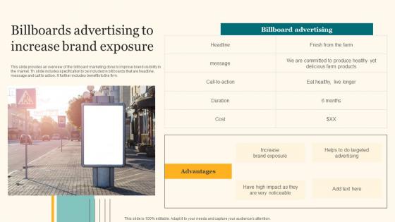 Billboards Advertising To Increase Brand Exposure Agricultural Product Promotion Designs Pdf Billboards Advertising To Increase Brand Exposure Agricultural Product Promotion Designs Pdf