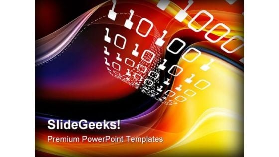 Binary Abstract PowerPoint Themes And PowerPoint Slides 0211