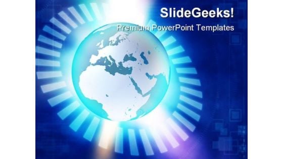 Binary Blue Earth PowerPoint Templates And PowerPoint Backgrounds 0411