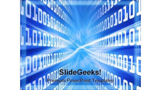 Binary Blue Globe PowerPoint Templates And PowerPoint Backgrounds 0411