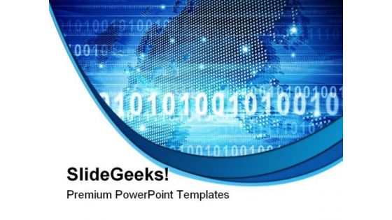 Binary World Background PowerPoint Themes And PowerPoint Slides 0411